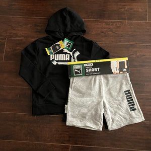 *NEW* Puma Boys Hoodie and Short Set - S (7/8)